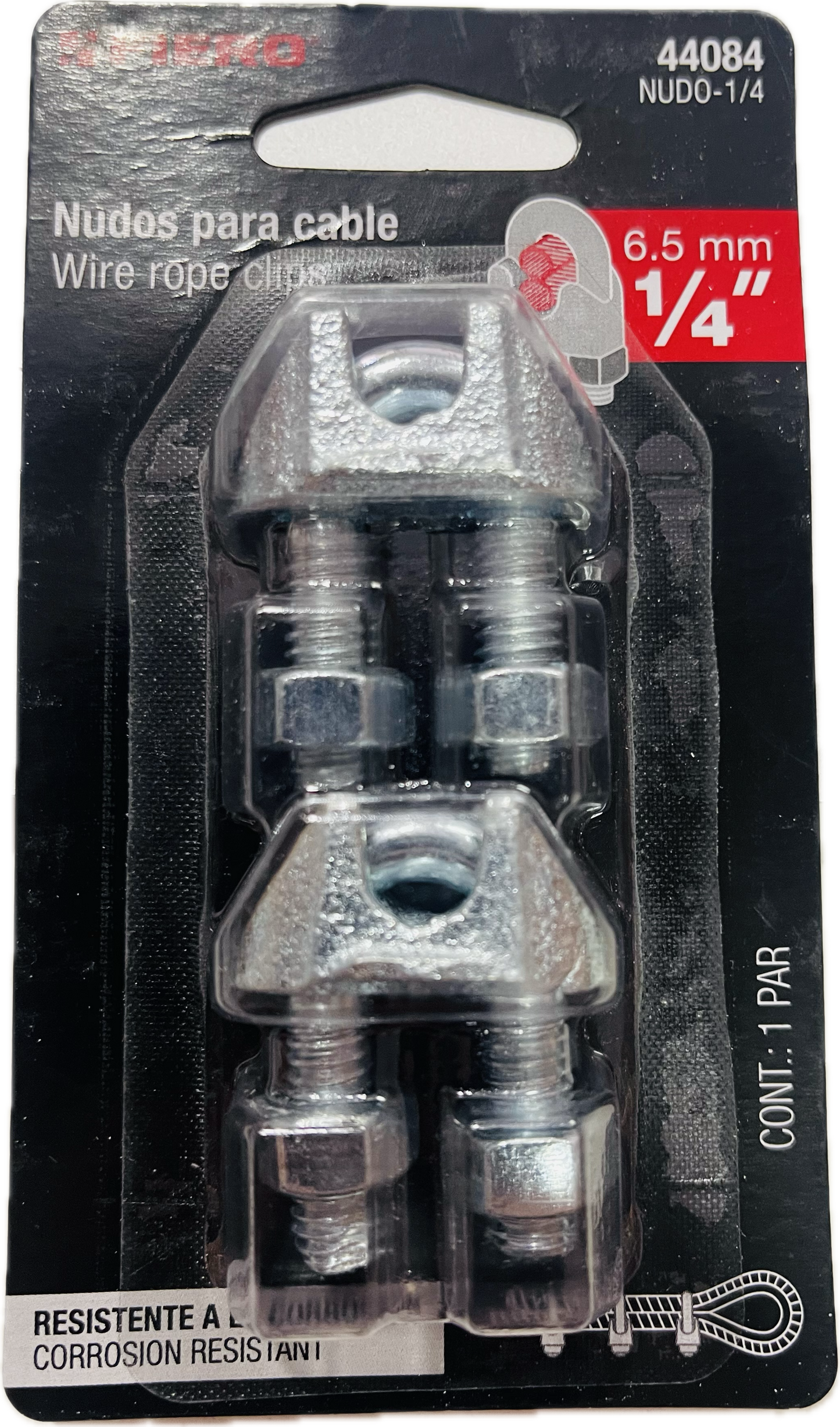 SET ABRAZADERA PARA CABLE 1/4 X 6.5MM