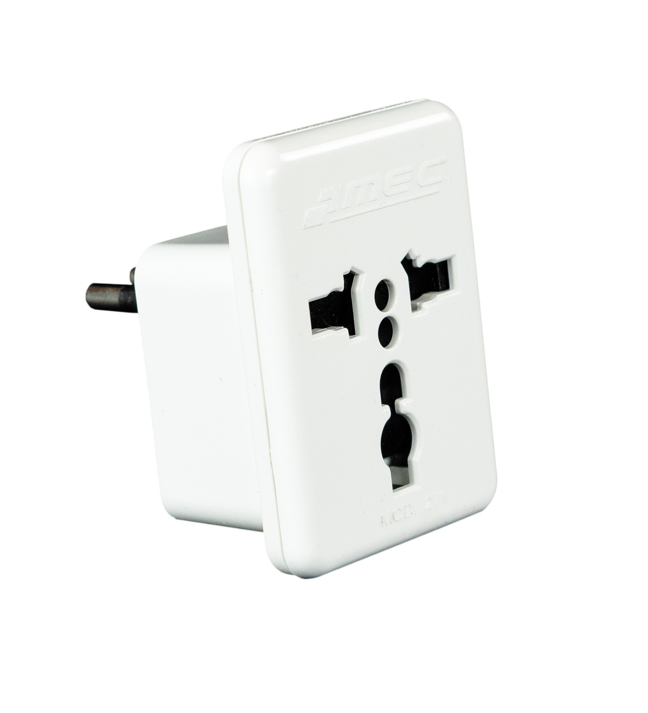 ADAPTADOR UNIVERSAL 2P 10A BLANCO MEC