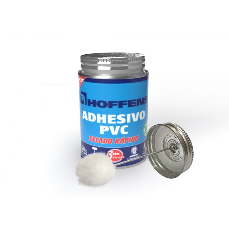 ADHESIVO PVC TRADICIONAL TARRO 120CC SECADO RAPIDO HOFFENS