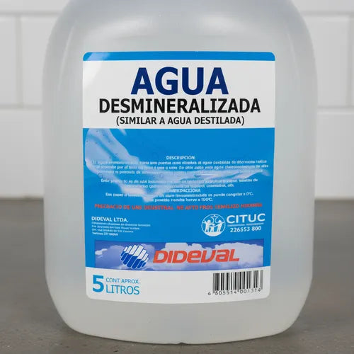 AGUA DESMINERALIZADA BIDON 5LT