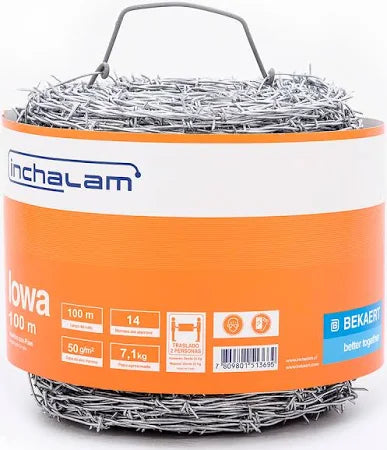 ALAMBRE PUAS GALVANIZADO 14 IOWA 100MTS