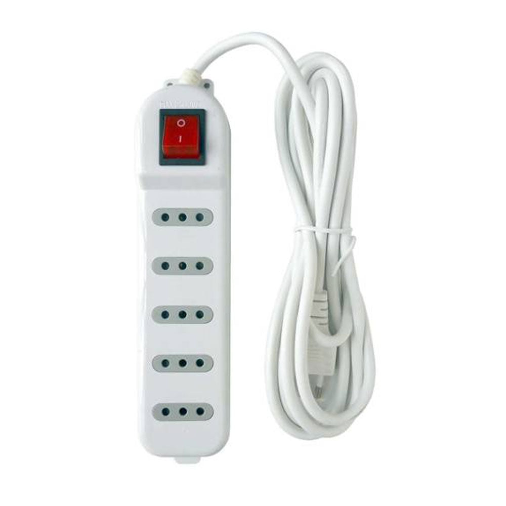 ALARGADOR 3 MTS CON INTERRUPTOR 6 TOMAS BLANCO KALOP