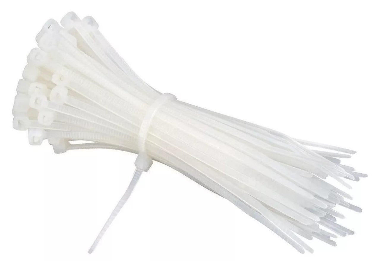 AMARRAS PLASTICAS 4.8 X 200MM BLANCO 50 UND