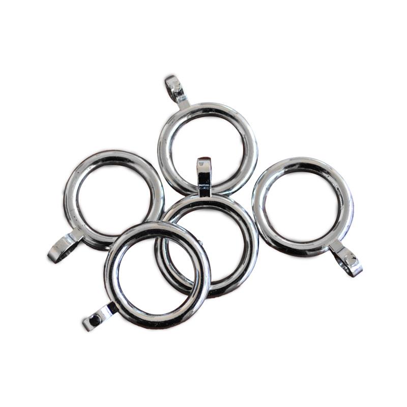 ANILLO CROMADO CORTINA 12MM SET 10PCS