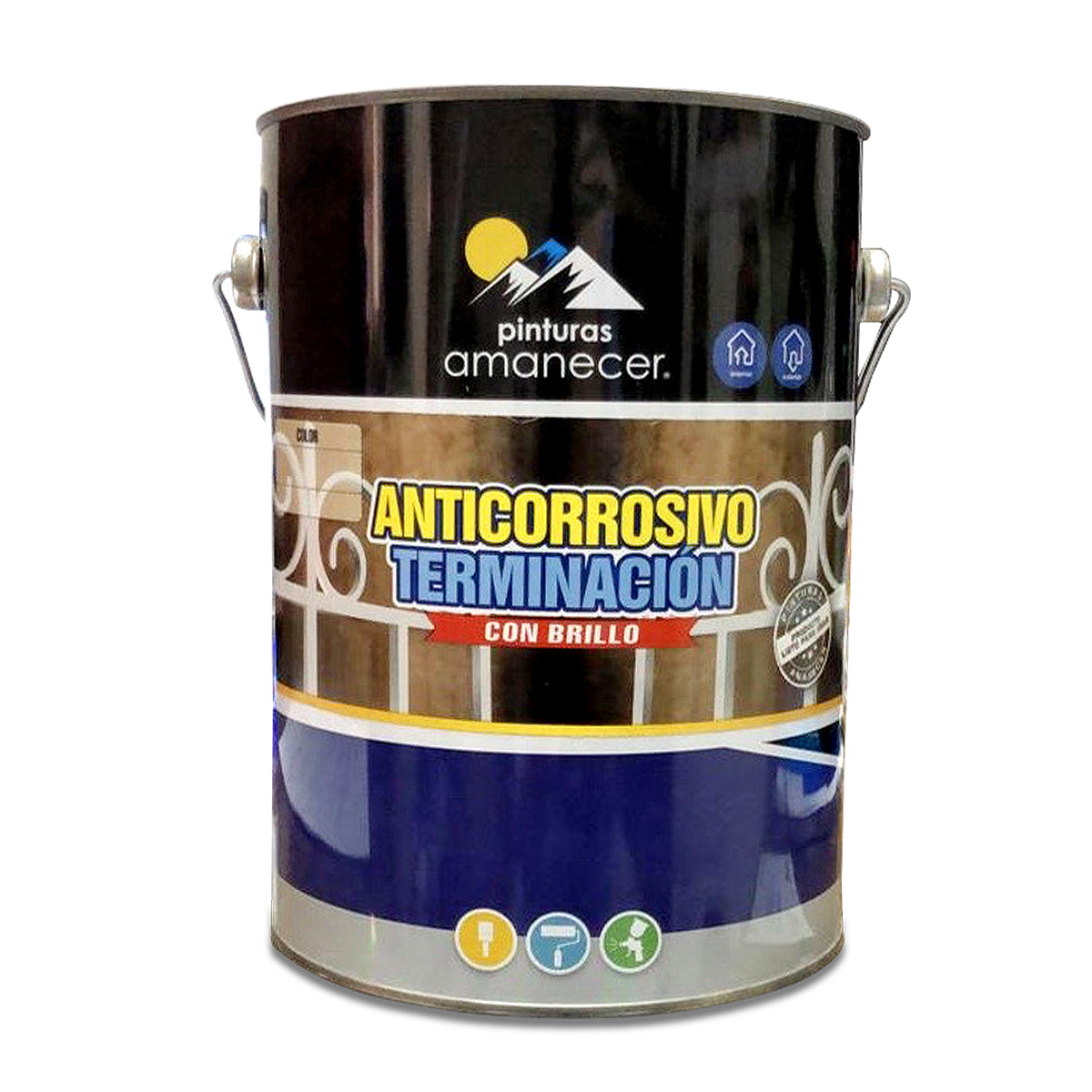 ANTICORROSIVO TERMINACION BRILLANTE AMANECER GRIS 1LT