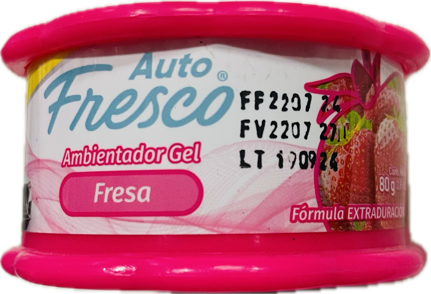 AMBIENTADOR GEL FRESA AUTO 80 GR - FRESCO