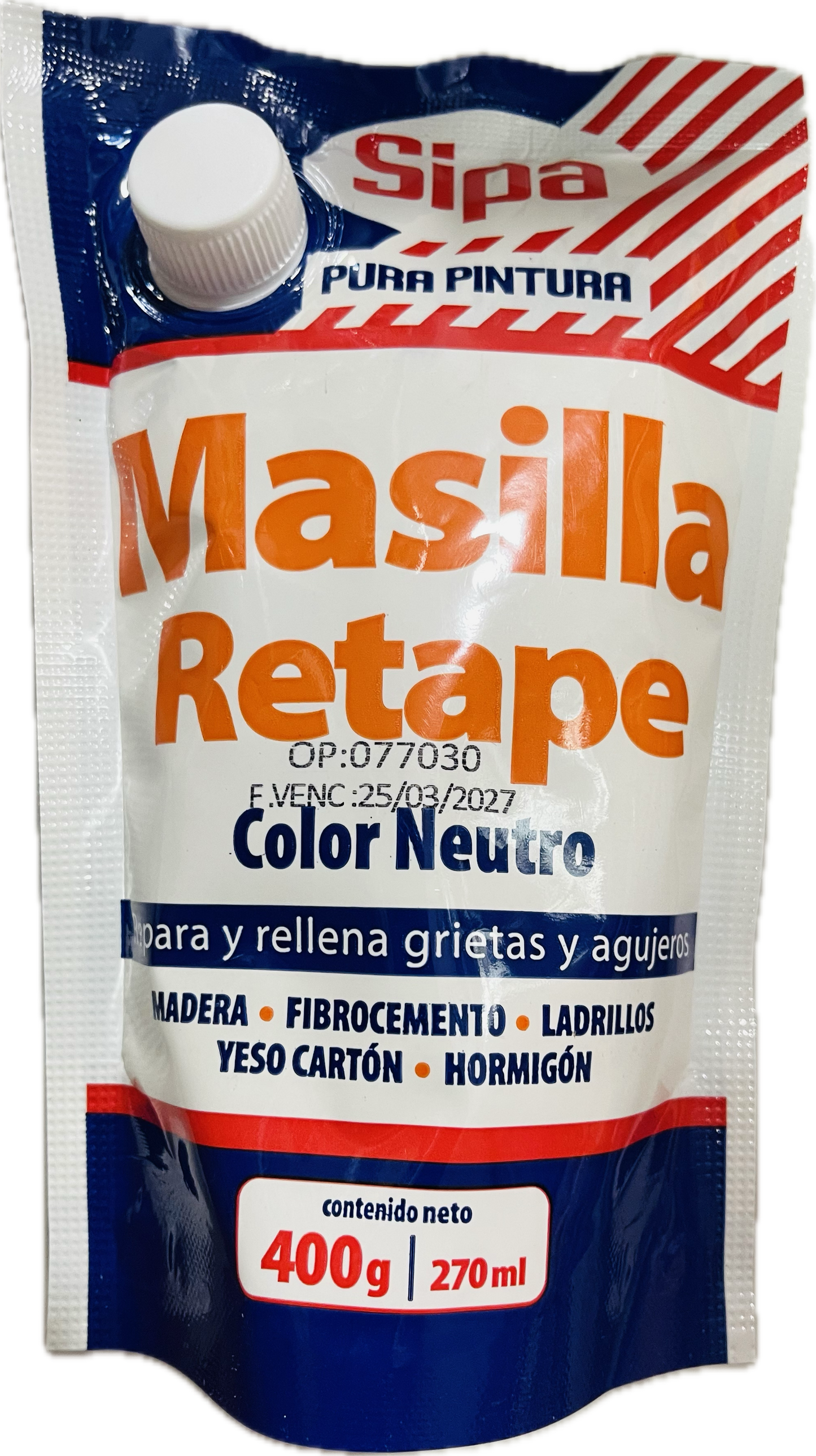 MASILLA RETAPE NEUTRO 400 GR