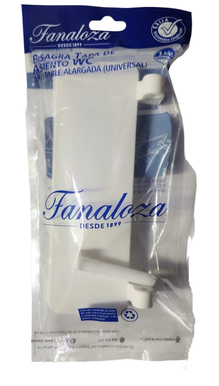 BISAGRA UNIVERSAL WC AJUSTABLE ALARGADA FANALOZA