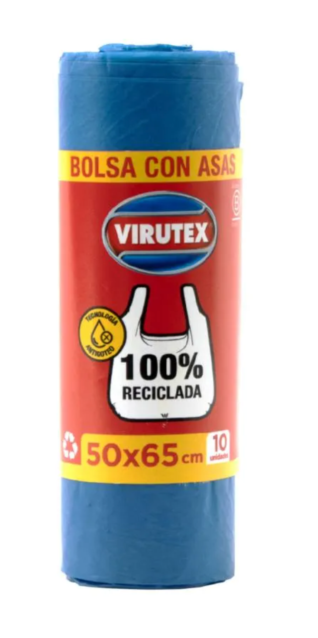 BOLSA DE BASURA 50 X 65 VIRUTEX 10 UNIDADES