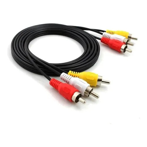 CABLES RCA TV 3 X 3 - 1.8 METROS