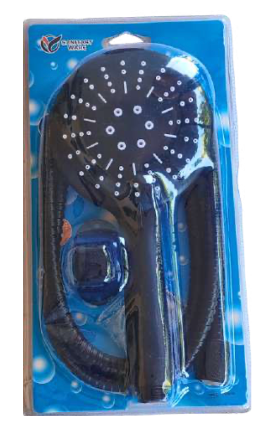 SET DE DUCHA FLEXIBLE NEGRA SANITARY WARE