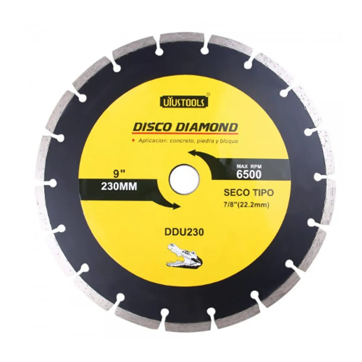 DISCO DIAMANTADO 9 PULGADAS SEGMENTADO 230MM UYUSTOOLS