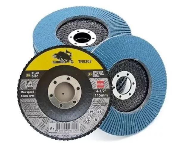 DISCO TRASLAPADO METAL 4 1/2 GRANO 100