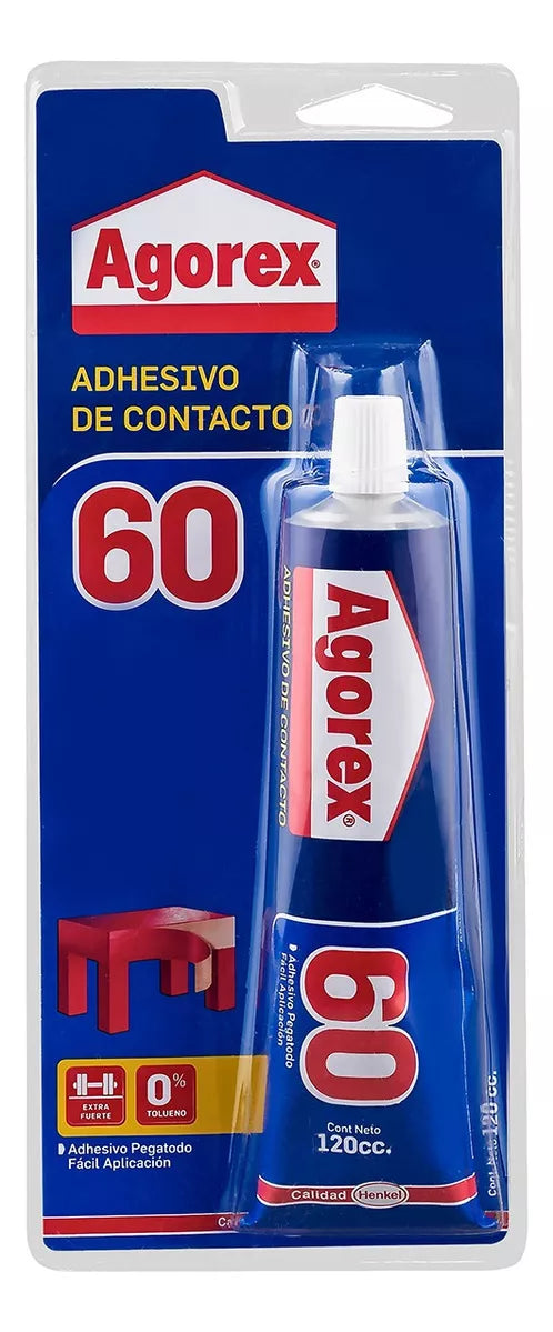 ADHESIVO AGOREX TRANSPARENTE ESTUCHE 120CC TUBO