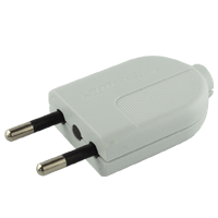 ENCHUFE MACHO VOLANTE S/T 2P 10A BLANCO MEC