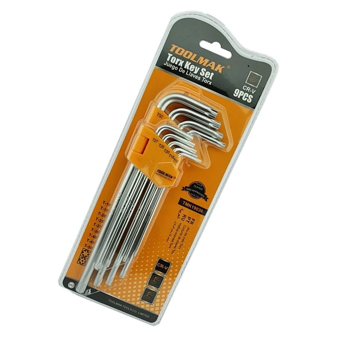 DISPLAY DE LLAVES ALLEN ESTRELLA LARGA GM 9 PIEZAS