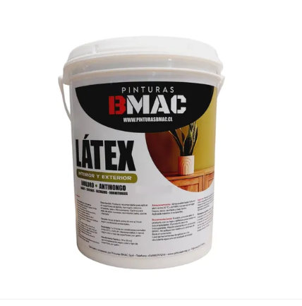 LATEX ACRILICO INTERIOR Y EXTERIOR NEGRO BMAC GALON