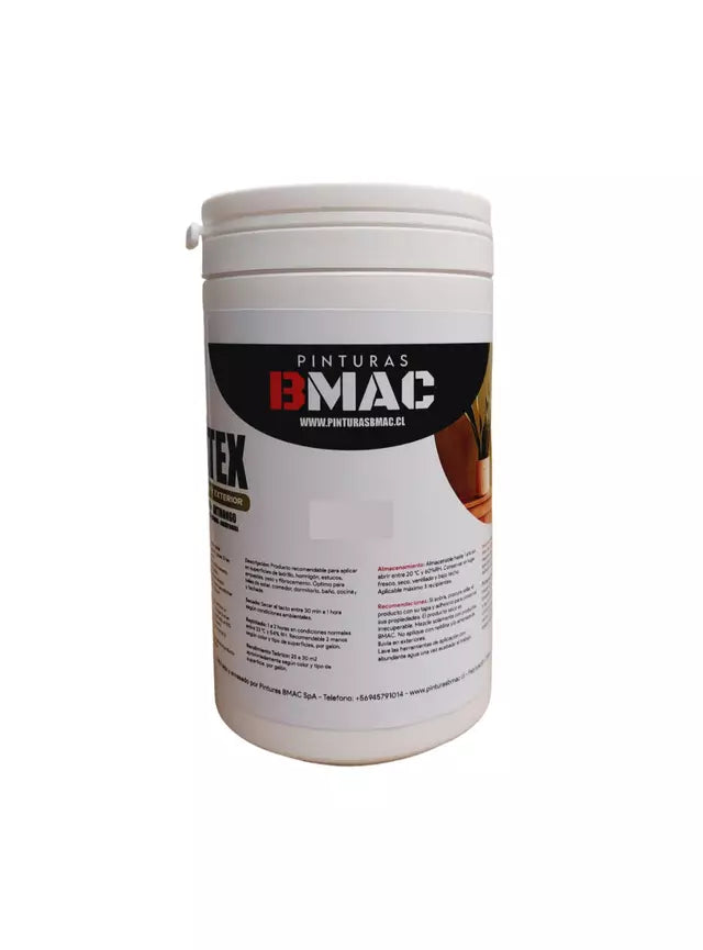 LATEX ACRILICO INTERIOR Y EXTERIOR NEGRO BMAC 1LT
