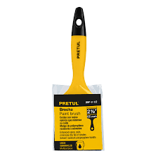 BROCHA MANGO PLASTICO 2.1/2 PULG PRETUL