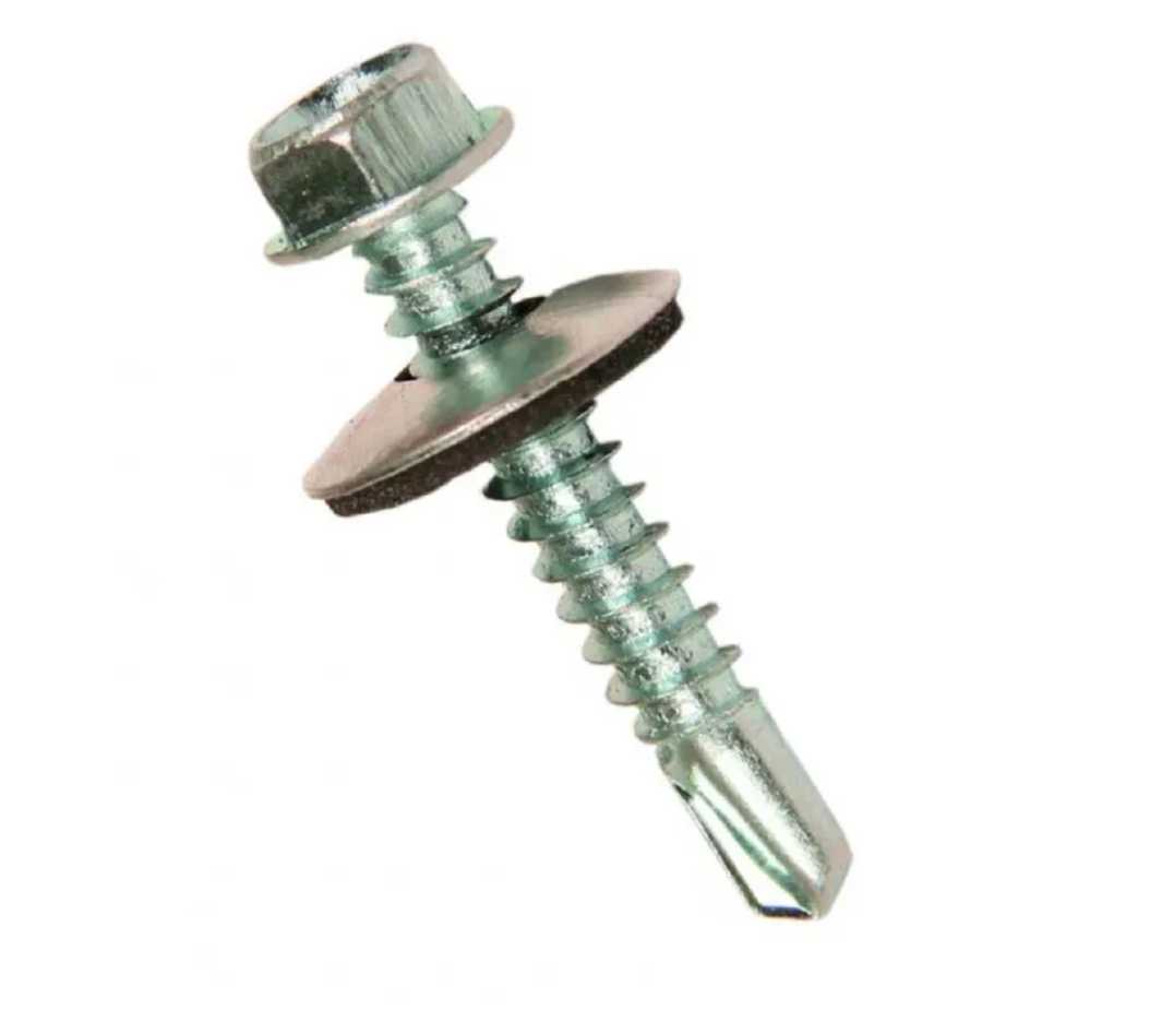 TORNILLO AUTOROSCANTE CABEZA HEXAGONAL C/GOL 12 X 1.1/4 CAJA 100 UNIDADES