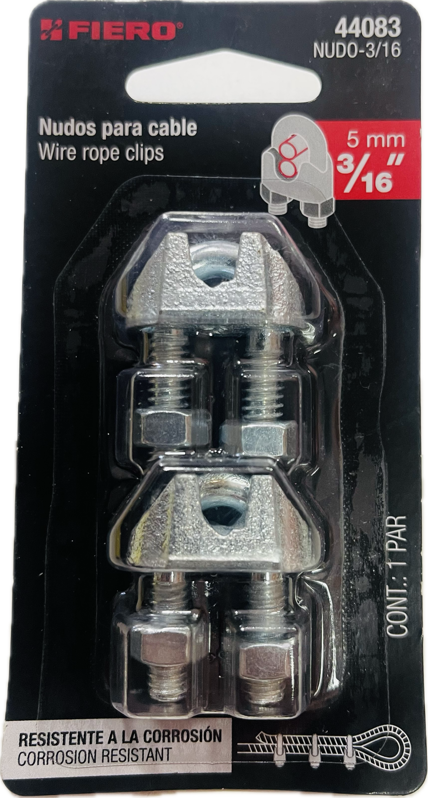 SET ABRAZADERA PARA CABLE 3/16 X 5MM