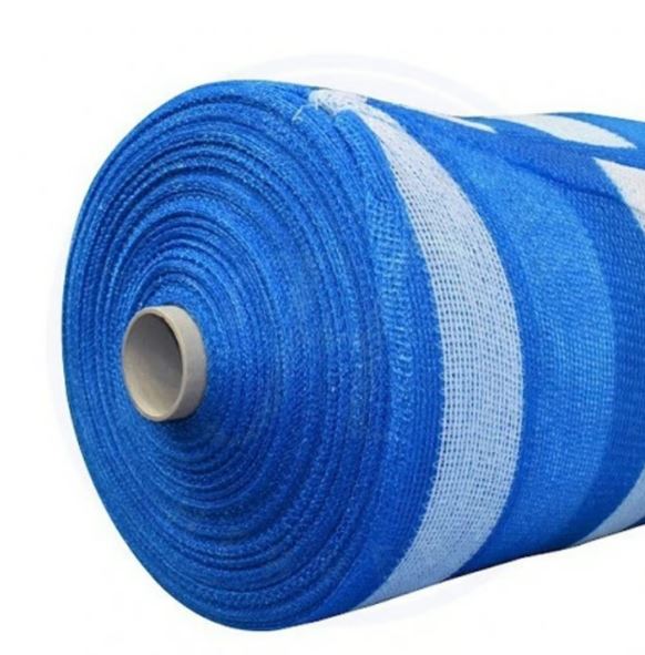 MALLA RASCHEL 2.10M AZUL/BLANCO 80%