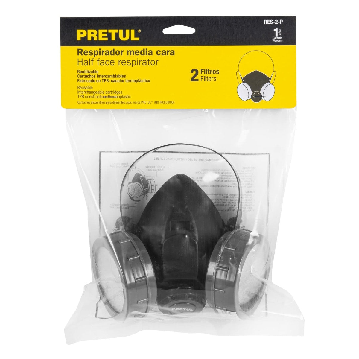 MASCARILLA 2 FILTROS PRETUL