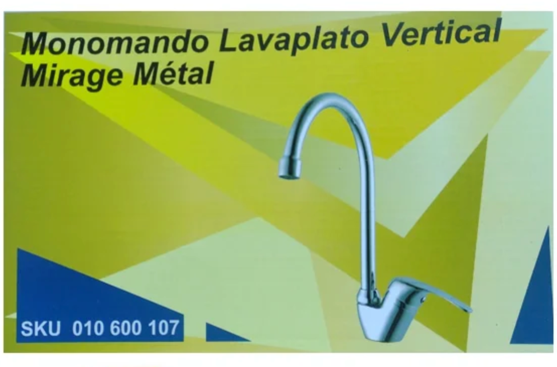 MONOMANDO LAVAPLATO MIRAGE METAL ECONOMICO