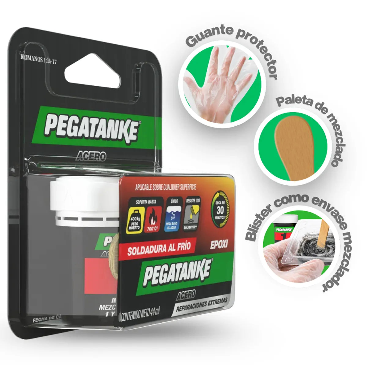 PEGATANKE ACERO 44CC