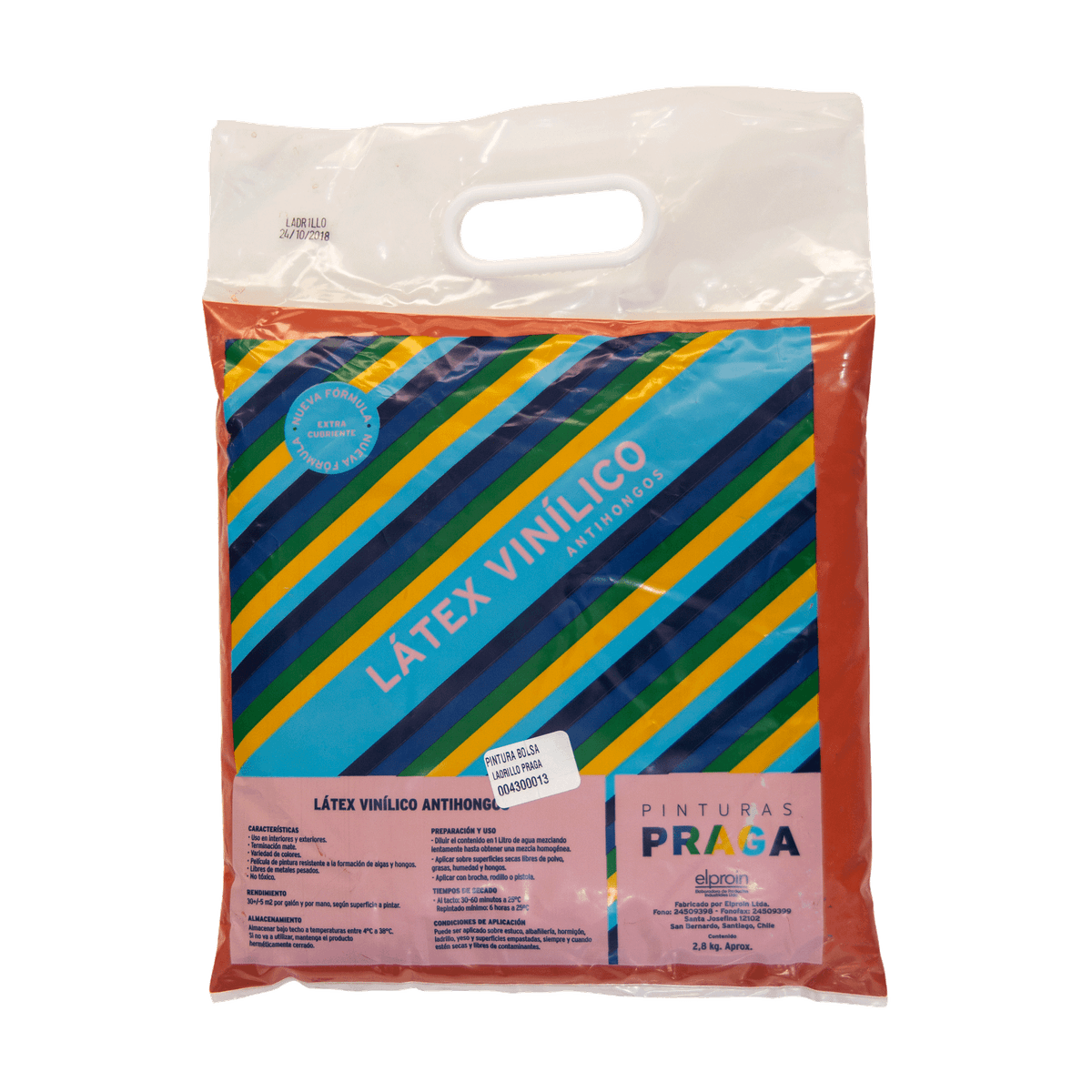 LATEX BOLSA AMANECER ROJO COLONIAL 2.8 KG