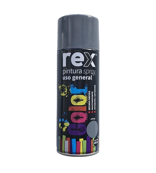 REX PINTURA SPRAY GRIS MAQUINA 400 ML