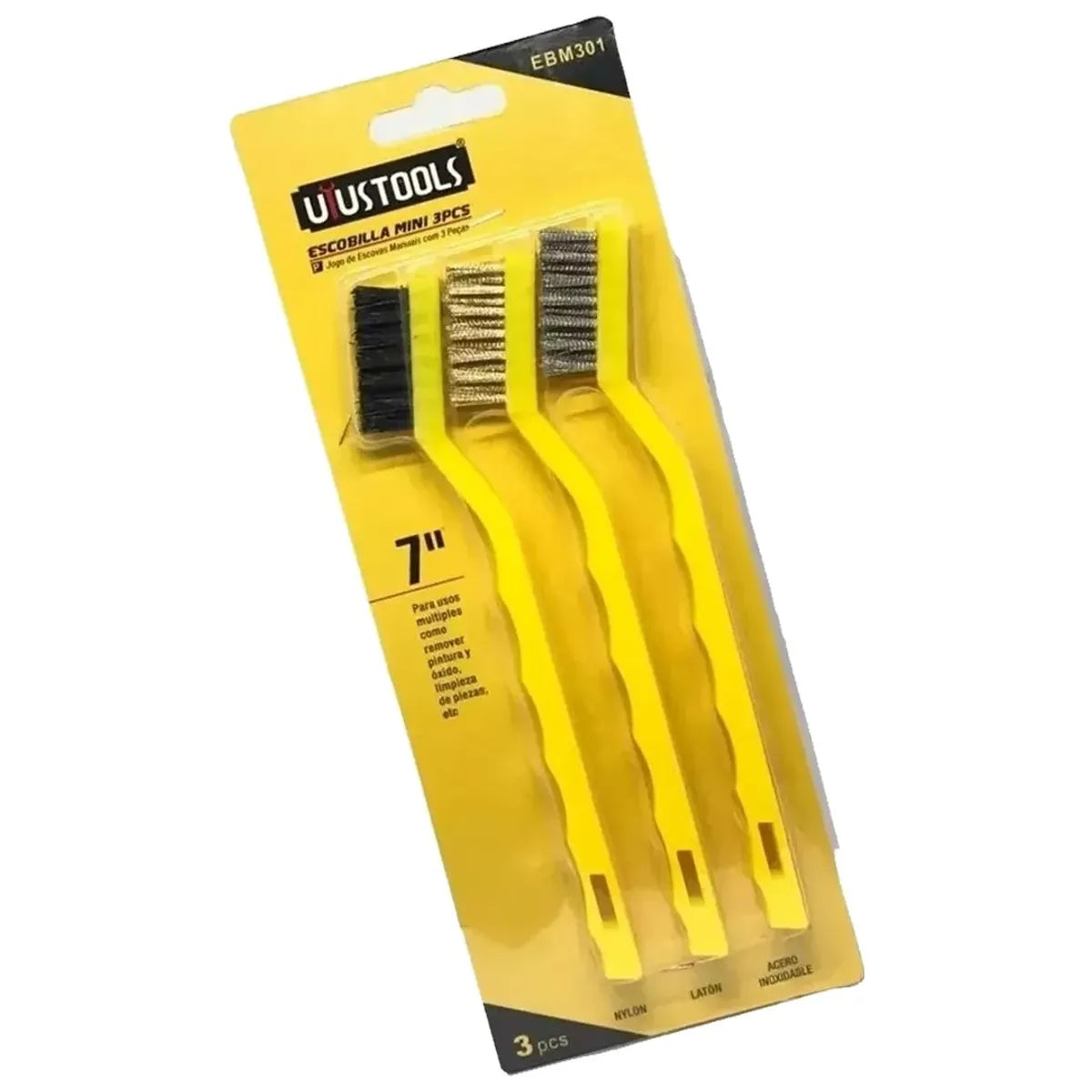 SET CEPILLO METAL 3PZS UYUSTOOLS