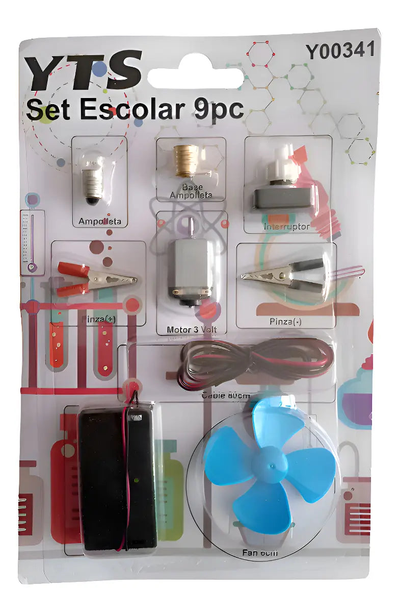 SET ELECTRICO ESCOLAR 9 PIEZAS YTS