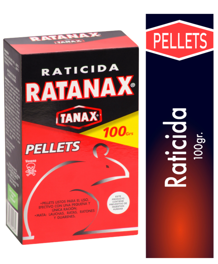 TANAX RATICIDA BLOQUES 100GR (5 CALUGAS)
