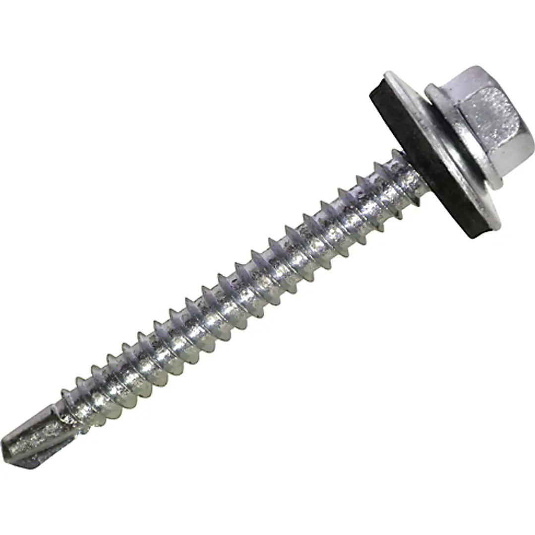 TORNILLO SELLADOR AUTOROSCANTE CABEZA HEXAGONAL C/GOL 12 X 1 CAJA 100
