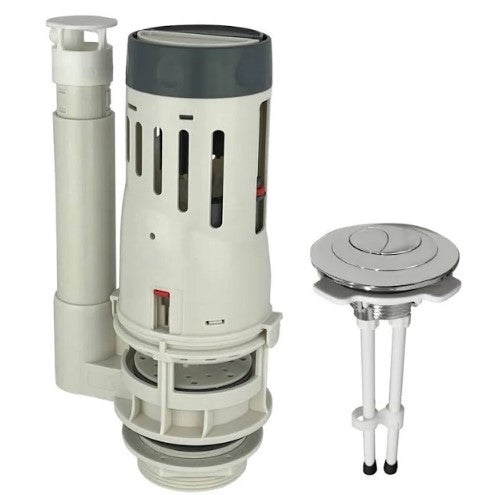 VALVULA DE DESCARGA DUAL CON BOTON UNIVERSAL FANALOZA