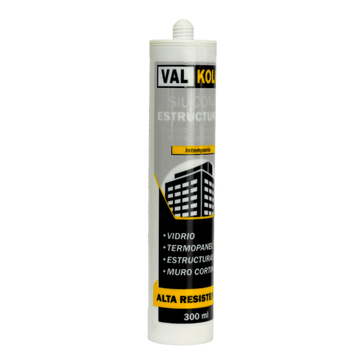 SILICONA ESTRUCTURAL NEGRO 300ML VALKOLOR