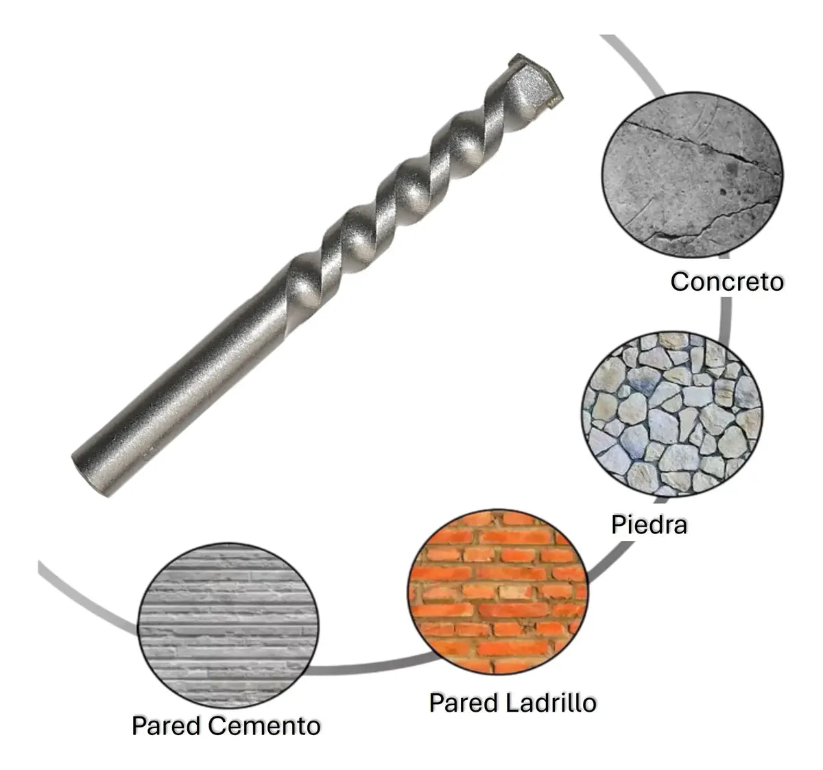 BROCA CONCRETO 8MM 5/16 TRUPER