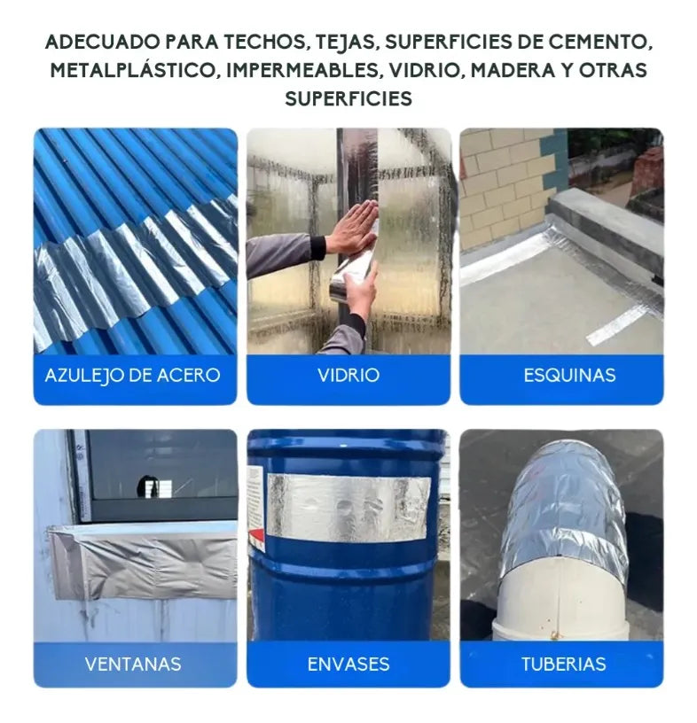 CINTA ALUMINIO TAPAGOTERA 50 MM X 10 MTS FLASHBAND