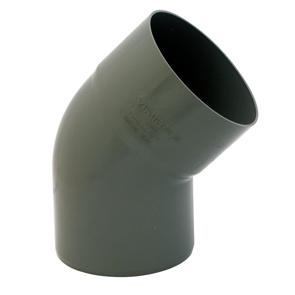 CURVA PVC GRIS 50 X 45 VINILIT