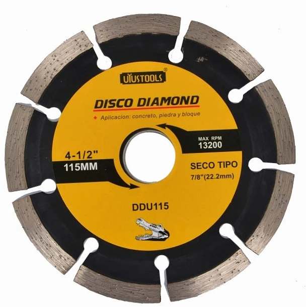 DISCO DIAMANTADO SEGMENTADO TIPO SECO 115MM 4 1/2