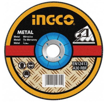 DISCO DESBASTE PARA METAL 115 X 6 X 22 MM 4 1/2 INGCO