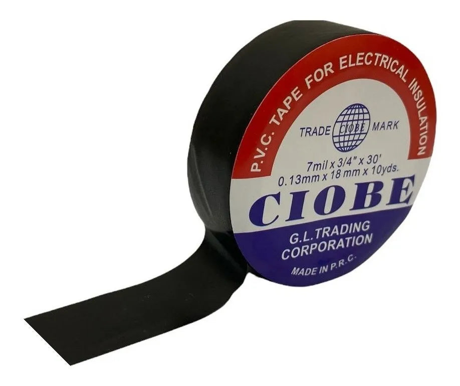 HUINCHA AISLADORA ELECTRICA NEGRO GLOBE