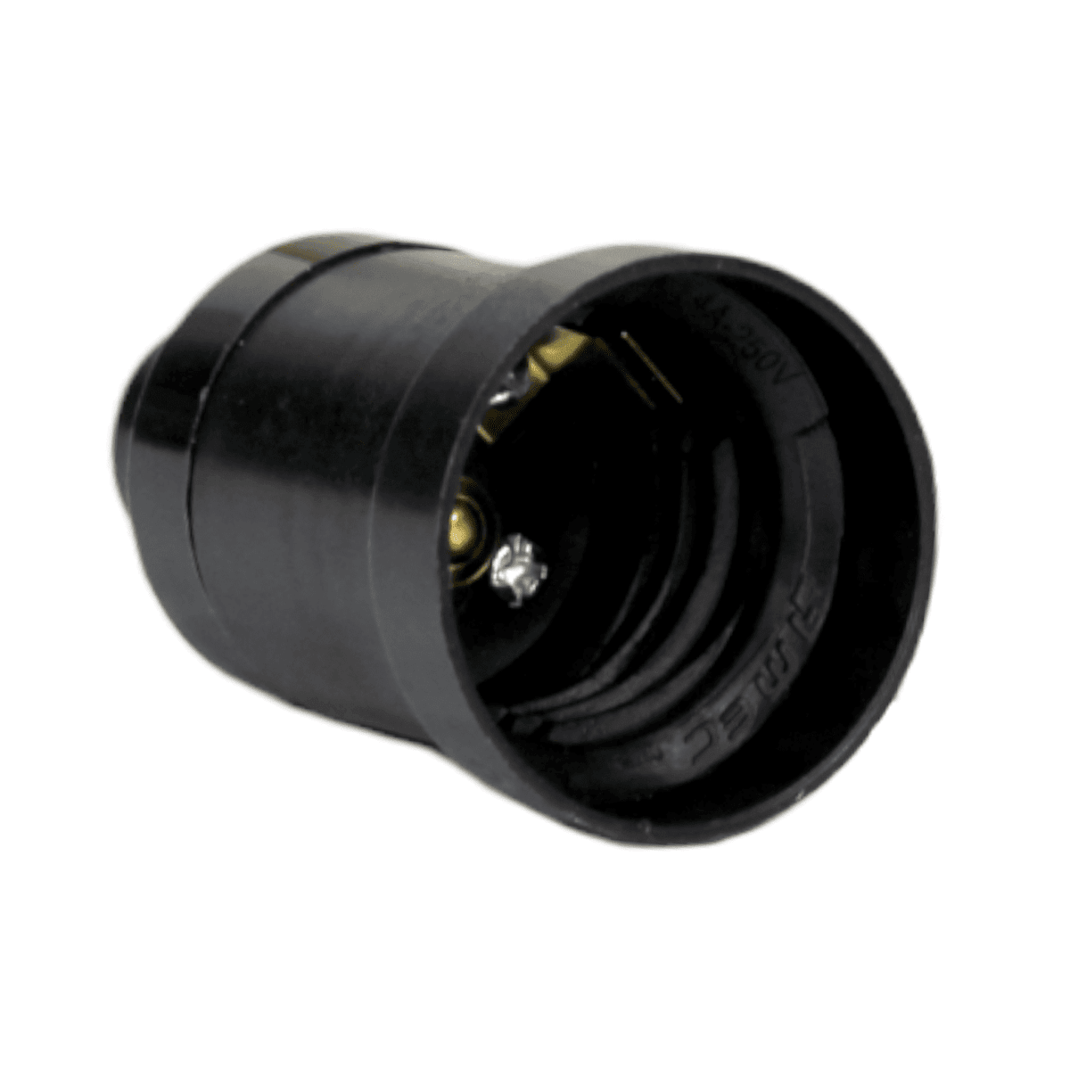PORTA LAMPARA E-27 PET NEGRO MEC