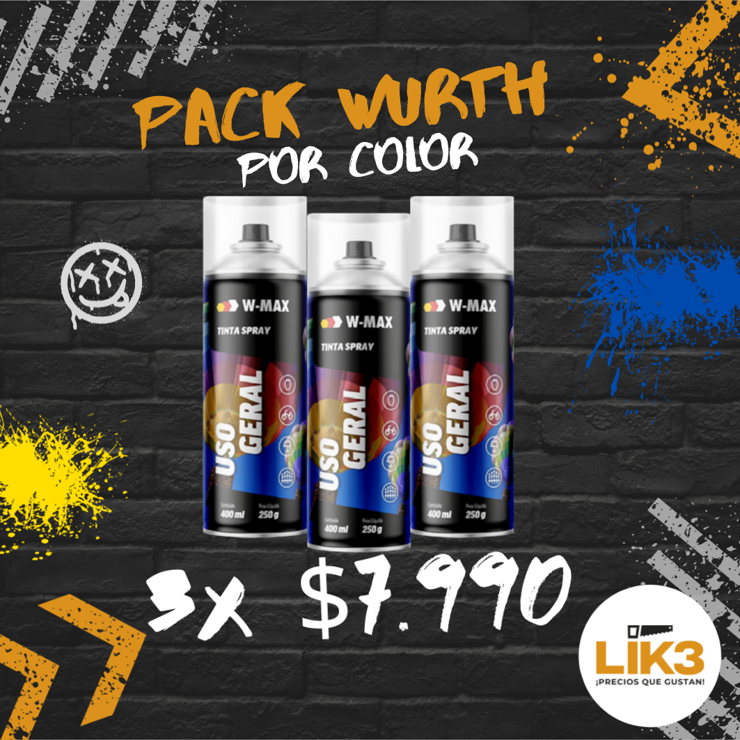 PINTURA SPRAY GRIS OSCURO W-MAX WURTH