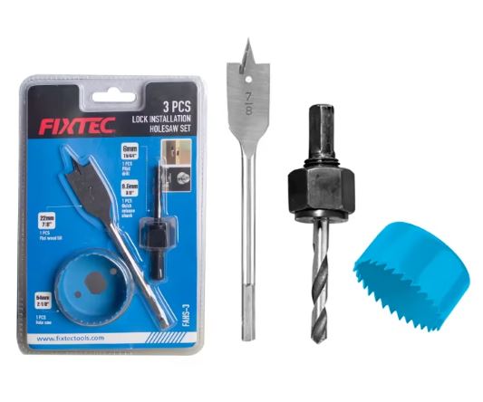 SET INSTALACION CHAPA 3 PCS FIXTEC