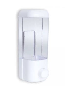 DISPENSADOR JABON PLASTICO BLANCO 360 CC TAUMM