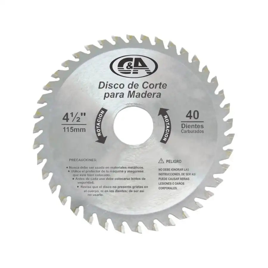 DISCO MADERA 4.1/2 X 40 DIENTES GM