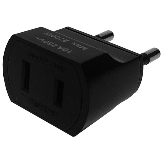 ADAPTADOR AMERICANO 10A NEGRO S/T MEC