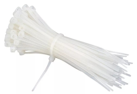 AMARRAS PLASTICAS 4.8 X 200MM BLANCO  50 UND
